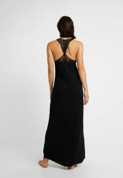 Anna Field Anna Long Viscose Dress- Nachtjapon - Black -Anna Field 10e5b321d6434ffdbbb5d172b7ad7489