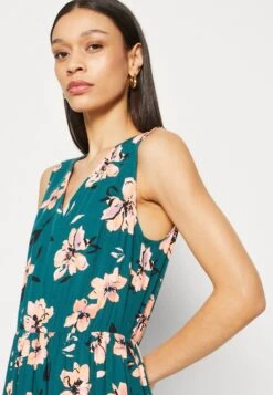 Anna Field Maxi-Jurk - Dark Green/Pink -Anna Field 19d6a6683b604f7b8cc76e9d02f6e639